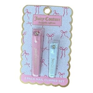 Juicy Couture Pink and White Nail Clipper Set
